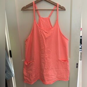 Free People Hot Shot Dress Large Watermelon
